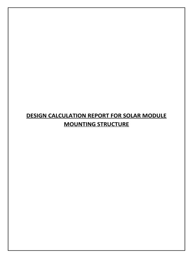 Solar Structure Design Calculations | PDF | Classical Mechanics ...