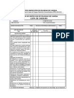 Registro Inspección Eslingas de Cadena