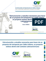 Estructuración y estudios necesarios para el éxito de proyectos de transporte por cable urbano en Latinoamérica