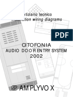 notiziario tecnico installation wiring diagrams CITOFONIA AUDIO DOOR ENTRY SYSTEM 2002 AMPLYVOX