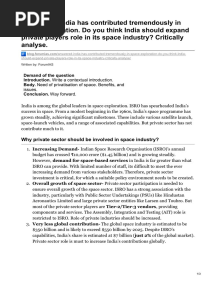 Privatise Isro