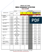 WRX Exhaust System: Price List 2020