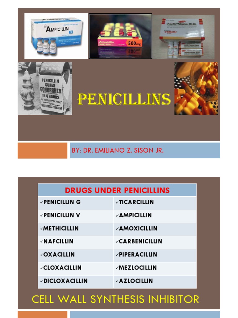 N-Lec7 - Penicillins | PDF | Penicillin | Gram Negative Bacteria