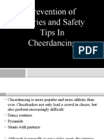 Prevention of Injuries and Safety Tips in Cheerdancing