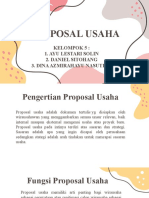 Proposal Usaha Kelompok 5