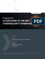 Alterations To The Nist Cybersecurity Framework: Proposal For
