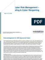 Advanced Cyber Risk Management - Threat Modeling & Cyber Wargaming