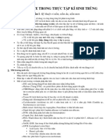 MỘT SỐ NOTE TRONG THỰC TẬP KÍ SINH TRÙNG PDF