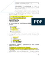 Cuestionario Preparatorio de Derecho Procesal Administrativo Dra