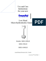 Low Head Manual Turbine