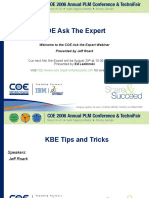 Welcome To The COE Ask The Expert Webinar Presented by Jeff Roark