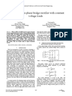 Analysis of Three-Phase Bridge Rectifier With Constant Voltage Loads