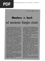 Bugnini - Luces y Sombras Del Movimiento Liturgico Actual