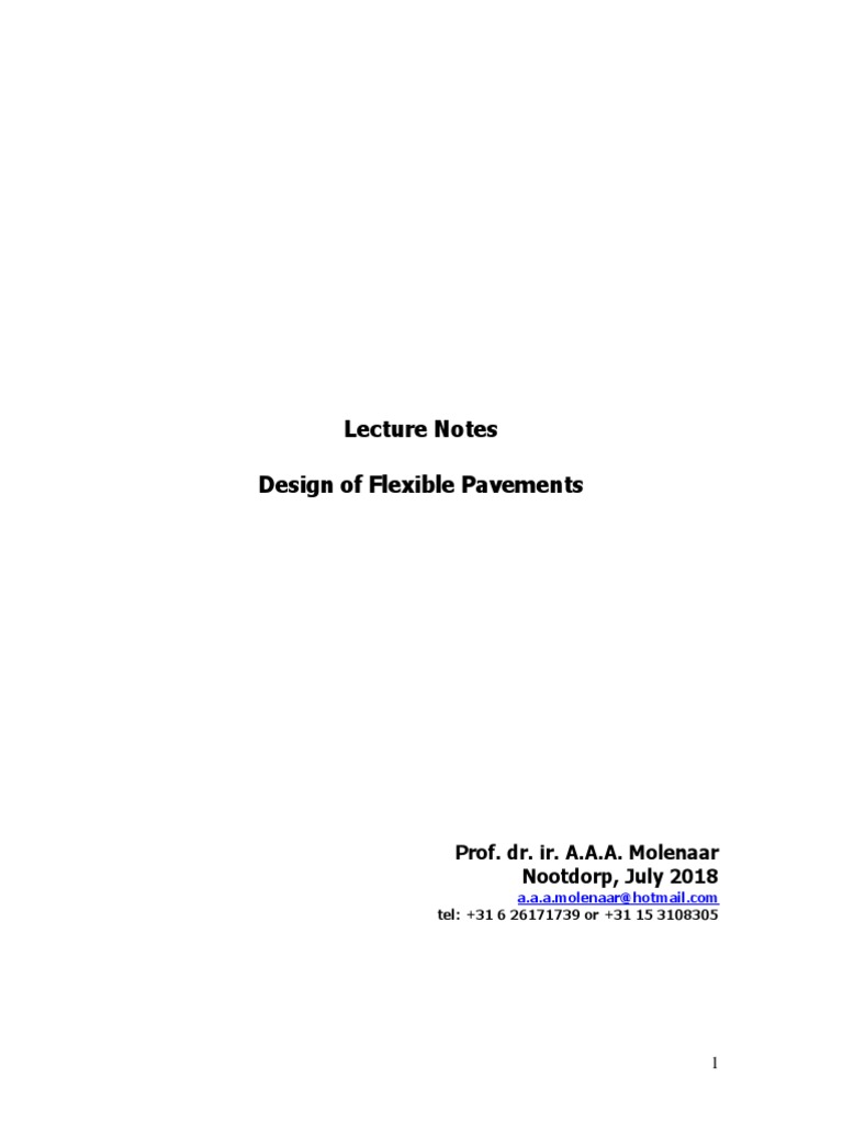 Flexible Pavement Design 2018 PDF | PDF | Road Surface | Fracture