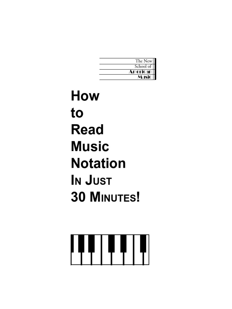 How To Read Music Notation PDF Musical Notation Performing Arts