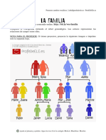 Ficha Crucigrama Familia A1 PDF