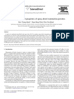 The Physicochemical Properties of Spray-Dried Watermelon Powders