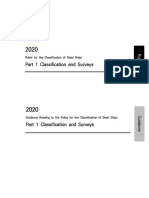 KR Rules For The Classification of Steel Ships - Part 1 - Classification and Surveys - 2020 PDF