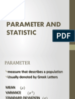 1 Parameter and Statistic