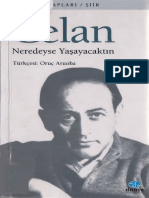 Paul Celan - Neredeyse Yaşayacaktın - Dünya Kitapları Yay Cs PDF