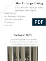 Air Cooled Heat Exchanger Fouling