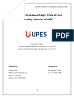 Analysis of Downstream Supply Chain of Food Processing Industries in India