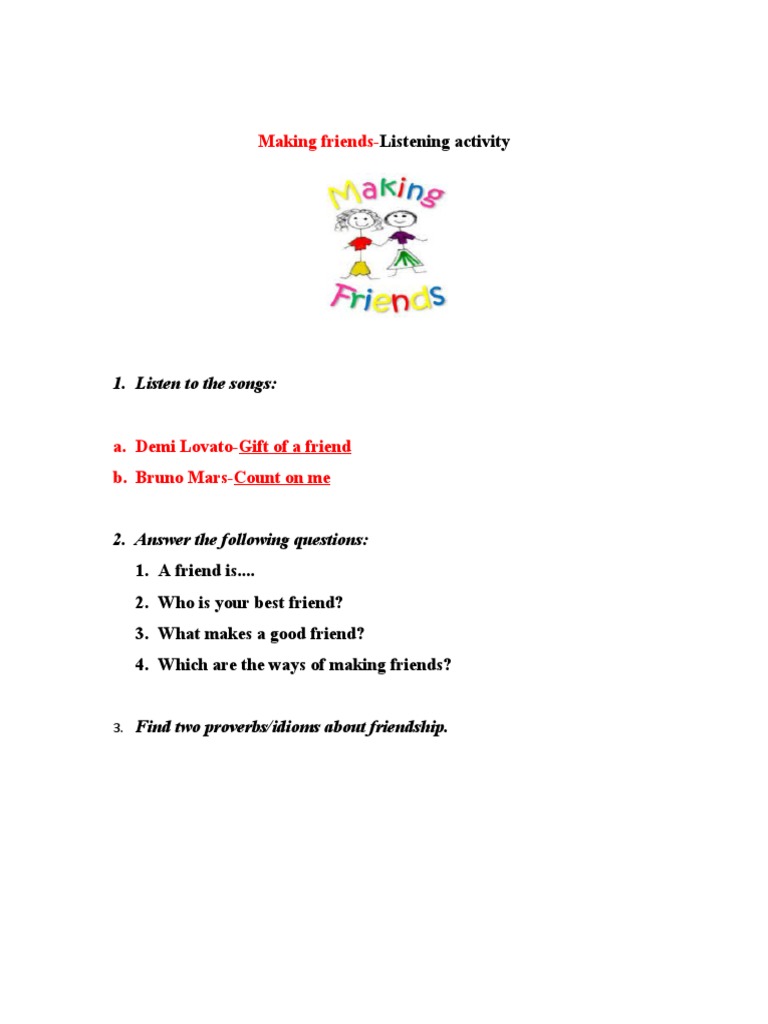 Making Friends | PDF