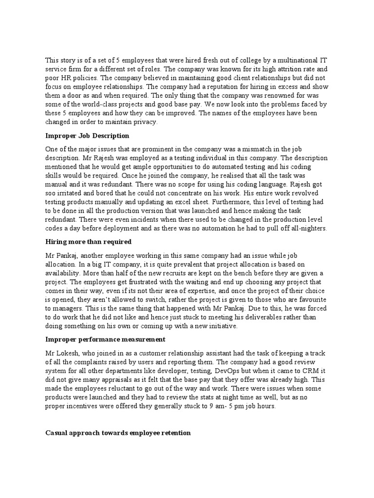 Improper Job Description | PDF | Employment | Economies