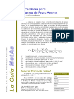 Correcion para Balanzas de Pesos Muertos Guias Metas PDF