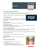 Pittseal CW Sealant: 1. Description and Area of Application