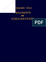 Die Fragmente Der Vorsokratiker (3 Volumes in 1) by Hermann Diels, Walther Kranz (Eds.) PDF