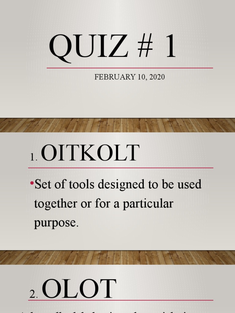 Tool Usage Quiz and Guidelines | PDF | Technology & Engineering