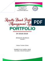 RPMS Portfolio COVER