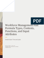 AWorkforce Management WFM Fast Formula General Info