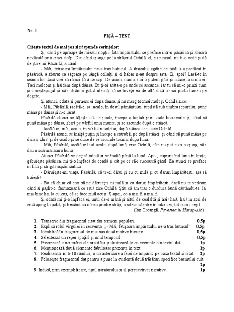 Fisa 1 | PDF
