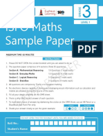 ISFO Sample Paper Math 3