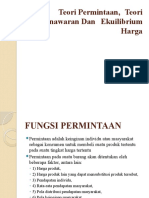 Teori Permintaan - Teori Penawaran Dan Ekuilibrium Harga