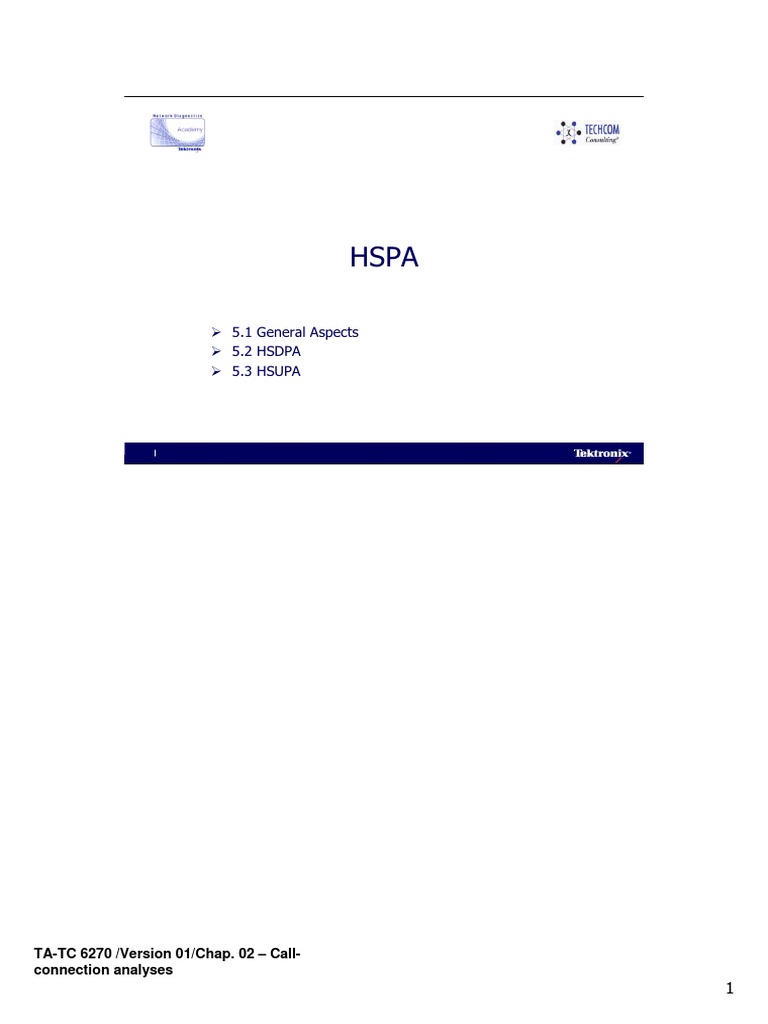 Call Connection Analysis for HSDPA | PDF | High Speed Packet Access ...