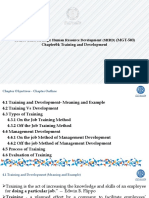 Course Title: Strategic Human Resource Development (SHRD) (MGT-503) Chapter04: Training and Development