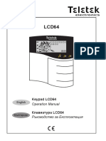 LCD 64 Teletek Eclpise CA62 Zones 12