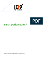 Participation Rules : Hackathon Against Covid 19