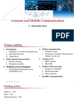 Wireless and Mobile Comm - Introduction