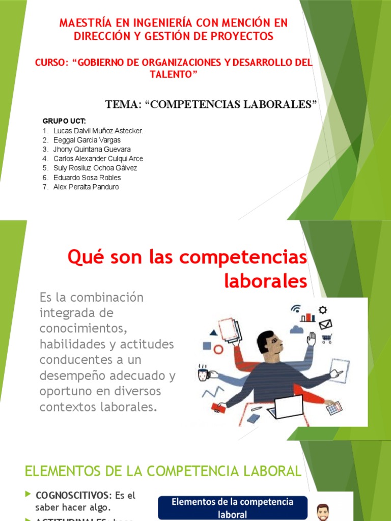 Definición y Tipos de Competencias Laborales | PDF