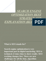 Seo: Search Engine Optimization Best Strategy and Explanation (Klocrix)