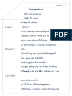 Life Sustaining processes & phenomena - Chapter v.1 Photosynthesis -Poem  English 7