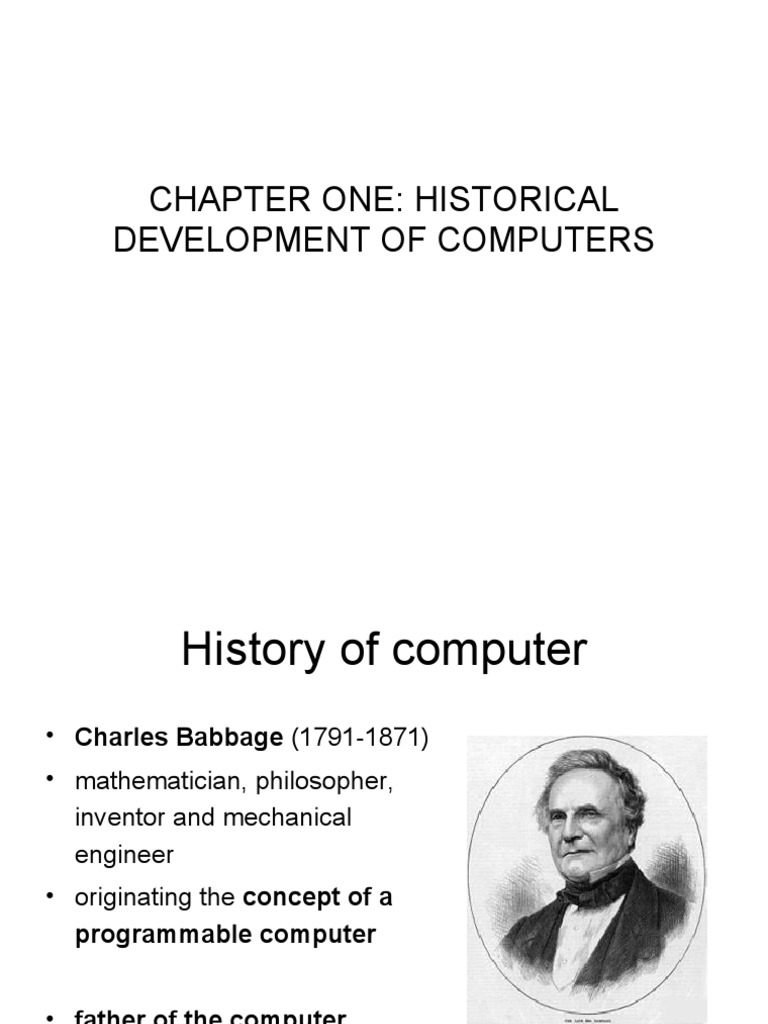 Chapter One: Historical Development of Computers | PDF | Input/Output ...