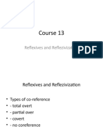 Course 13: Reflexives and Reflezivization