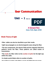 Optical Fiber Communication Modes