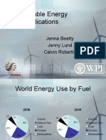 Renewable Energy Applications: Jenna Beatty Jenny Lund Calvin Robertie