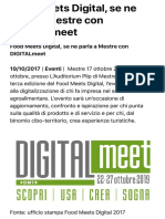 2017 Ottobre Food Meets Digital Mestre